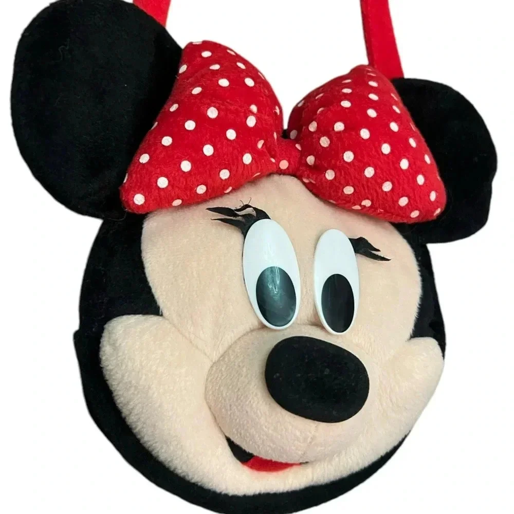 Disney Mickey’s Stuff for Kids - Minnie Mouse Plush Head Zip-Up Purse for Kids